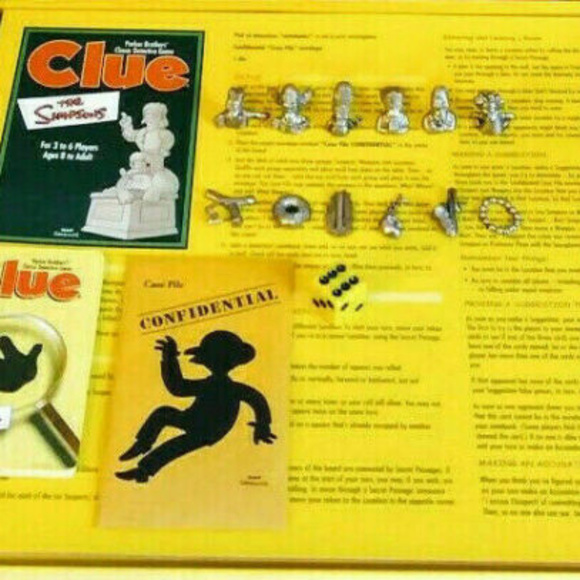 The Simpsons Clue Board Game 1st Edition Game Game - Picture 5 of 8